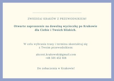 Voucher na wycieczkę po Krakowie Voucher na wycieczkę po Krakowie